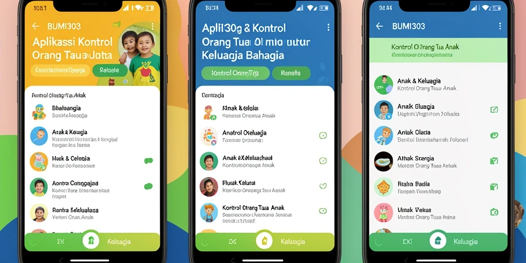 Antarmuka BUMI303 yang intuitif dan mudah diakses.