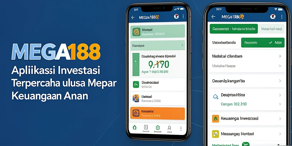 Antarmuka pengguna aplikasi MEGA188 yang intuitif dan modern.