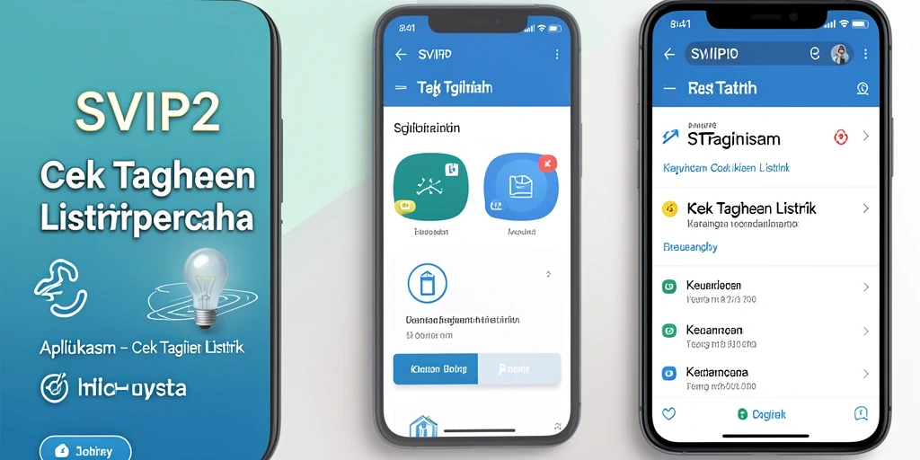 Antarmuka SVIP2 menampilkan informasi tagihan listrik yang jelas.