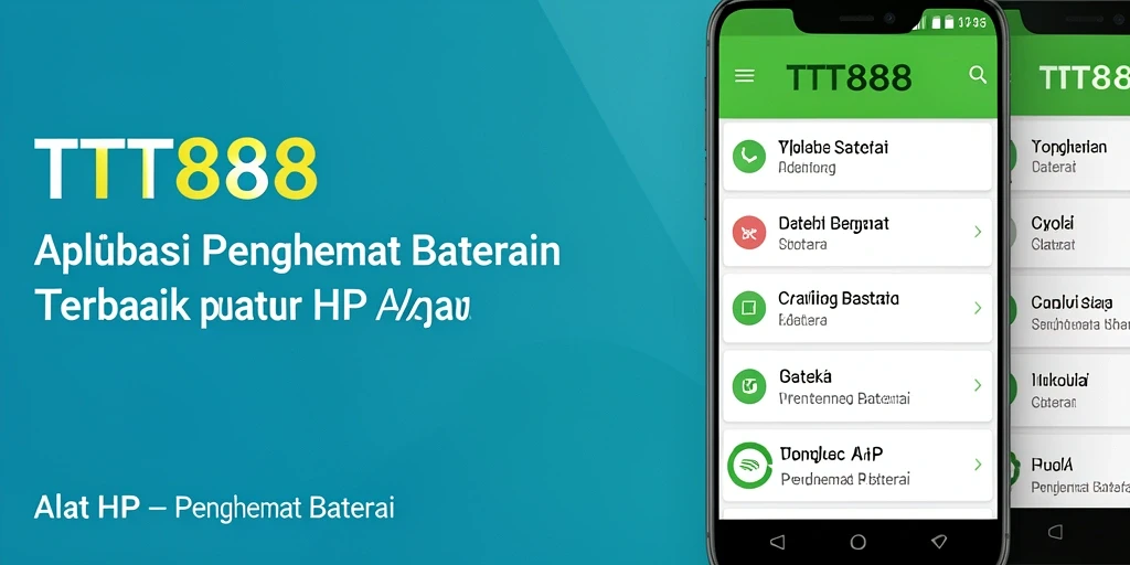 Antarmuka TTT888 yang intuitif dan fungsional untuk penghemat baterai.